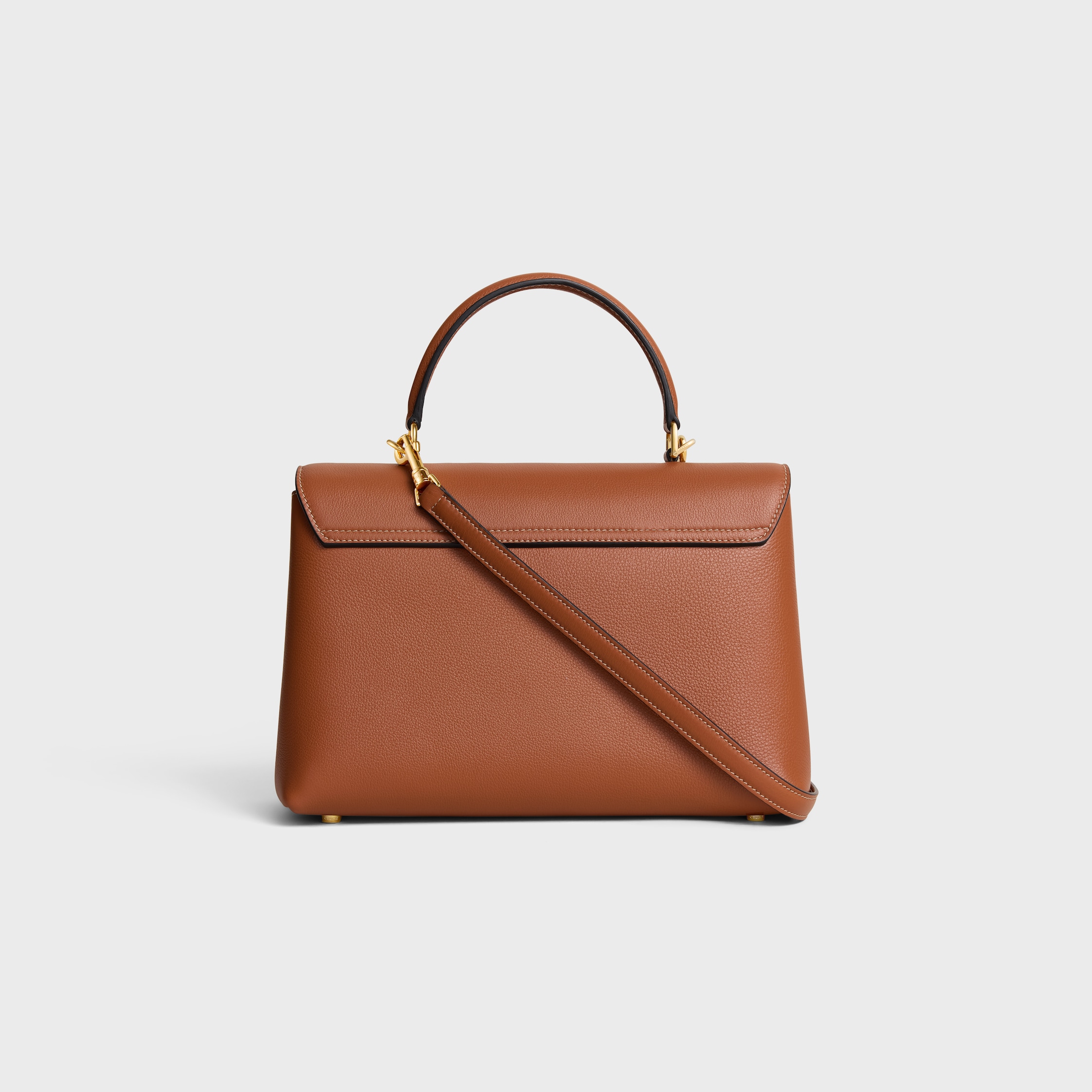 MEDIUM NINO BAG IN SUPPLE GRAINED CALFSKIN - TAN | CELINE