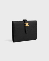 PORTE-CARTES TRIOMPHE PONTET Chèvre - Noir - NOUVEAUTÉS - 2 | CELINE