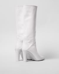TUBE HIGH BOOT IN CALFSKIN - WHITE -  - 2 | CELINE