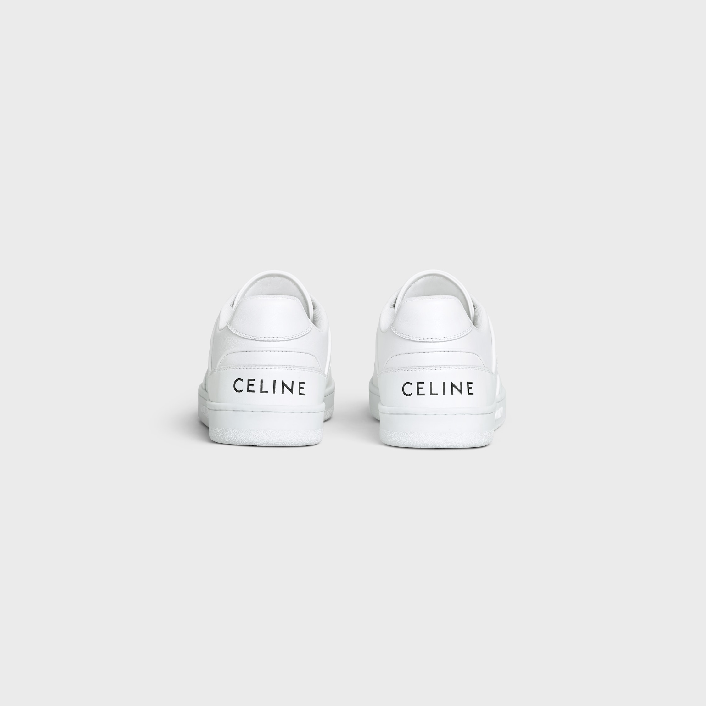CELINE TRAINER CT-04 LOW LACE-UP SNEAKER in CALFSKIN - OPTIC WHITE
