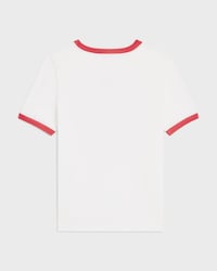 70's t-shirt IN cotton jersey - OFF WHITE / ROUGE CERISE -  - 2 | CELINE