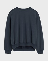 SUDADERA HOLGADA DE FELPA DE ALGODÓN - AZUL MARINO / ROJO / BLANCO -  - 2 | CELINE
