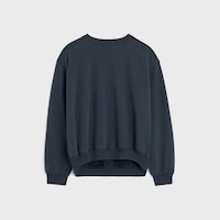 SUDADERA HOLGADA DE FELPA DE ALGODÓN - AZUL MARINO / ROJO / BLANCO -  - 2 | CELINE