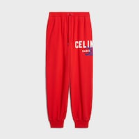 sweatpants IN cotton fleece - RED CYCLIST/WHITE/BLUE -  - 1 | CELINE