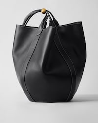 DROP BUCKET IN SUPPLE SMOOTH CALFSKIN - BLACK - NEW - 2 | CELINE
