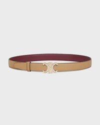 Reversible Strap 25MM IN Smooth and Grained Calfskin -  -  - 1 | CELINE