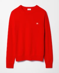 crewneck sweater IN wool cashmere - Poppy -  - 1 | CELINE