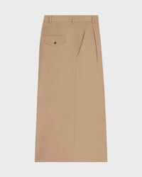 montauk cropped trousers IN COTTON AND WOOL GABARDINE - BEIGE -  - 2 | CELINE