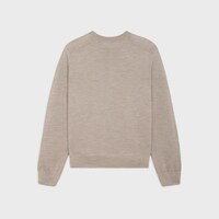 crew neck sweater IN wool - LIGHT TAUPE -  - 2 | CELINE