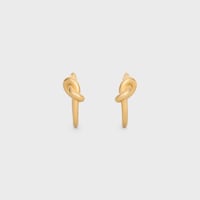 Knot Small Hoops in Brass with Gold finish - Gold - GIFT FINDER - 2 | CELINE
