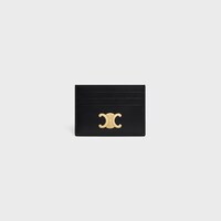 PORTE-CARTES TRIOMPHE veau brillant - Noir - GIFT FINDER - 1 | CELINE