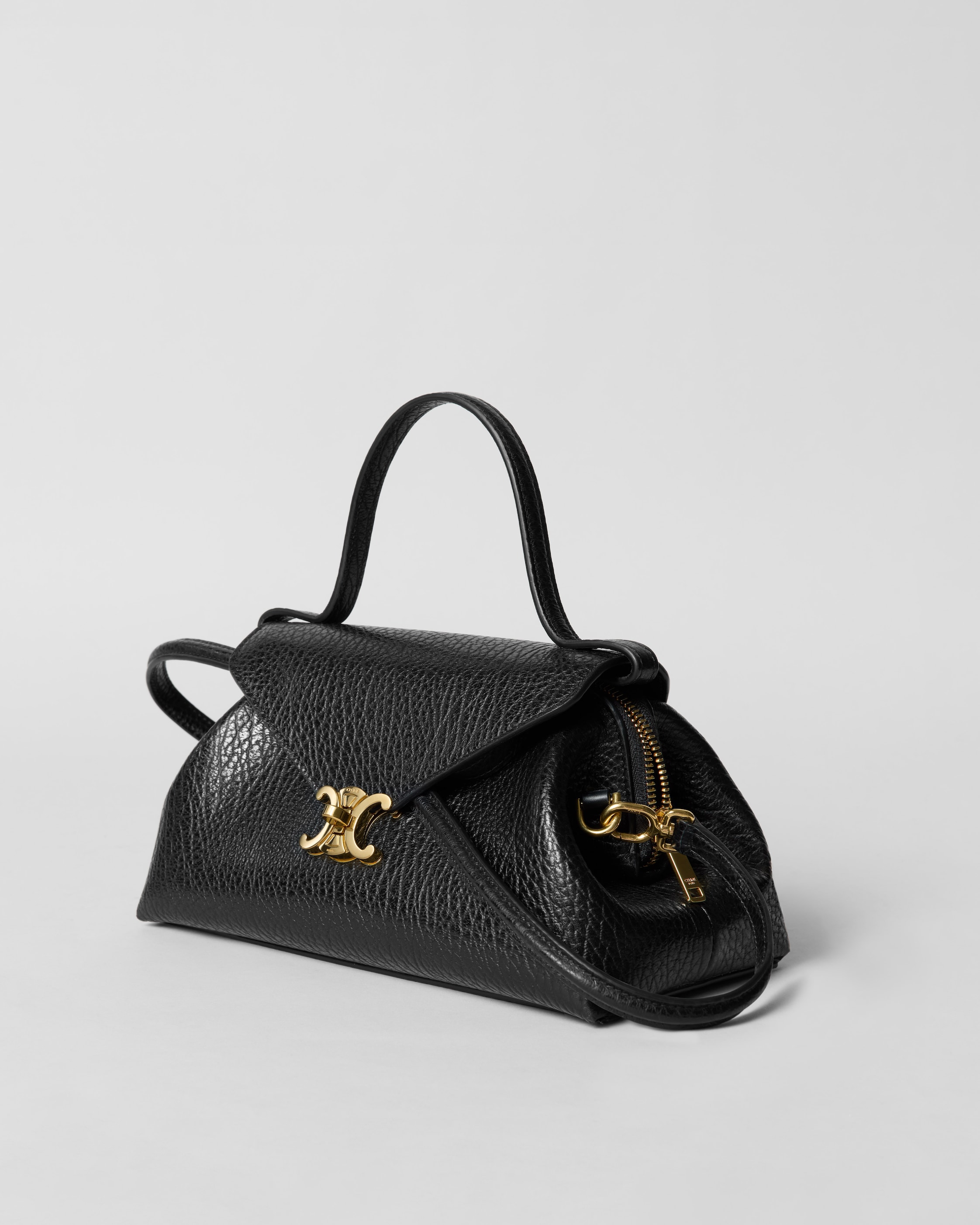 SMALL FLAIR IN XL GRAINED CALFSKIN - BLACK | CELINE