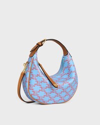 Teen Celine Lulu IN TRIOMPHE CANVAS - DENIM BLUE / RED - LULU - 2 | CELINE