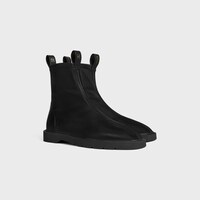 BOTA FLOW CON CREMALLERA DE PIEL DE CORDERO ELÁSTICA - NEGRO -  - 2 | CELINE