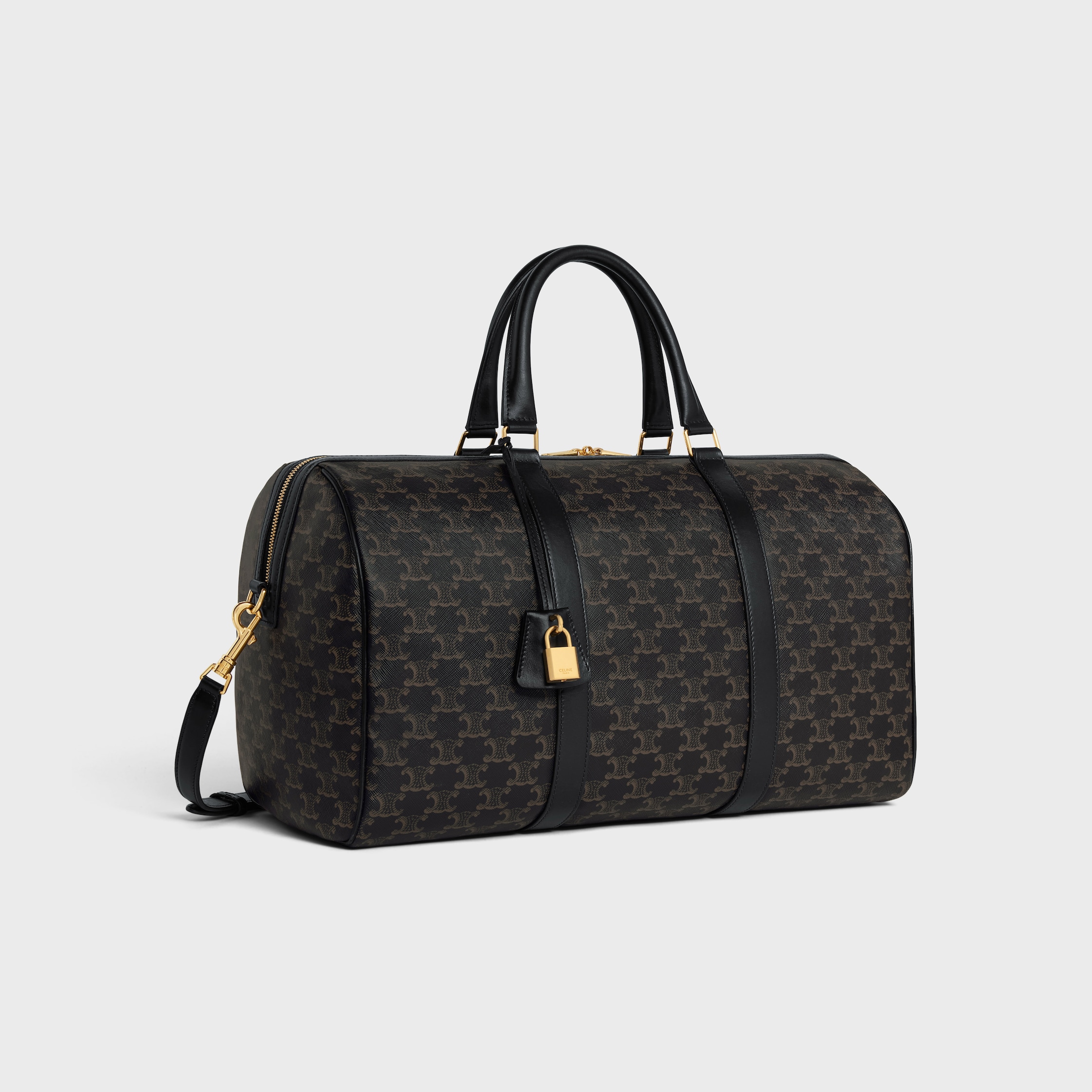 CELINE　旅行カバン Travel Bag IN Triomphe Canvas AND calfskin - BLACK | CELINE