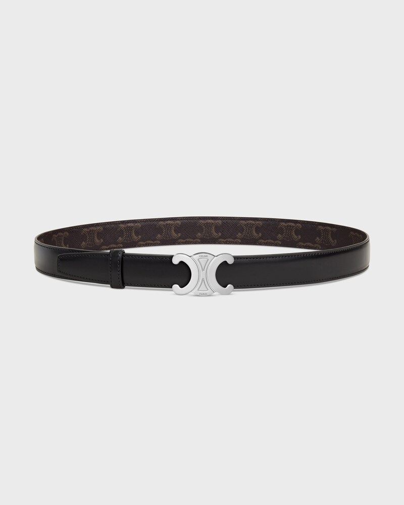 Reversible Strap 25MM IN Taurillon Leather and Triomphe Canvas -  -  - 1 | CELINE