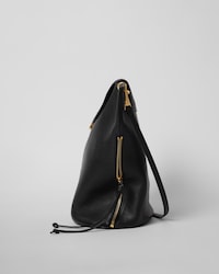 BUCKET SOFT TRIOMPHE IN SUPPLE SHINY LAMBSKIN - BLACK - ALL BAGS - 2 | CELINE