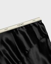 skirt IN viscose satin - BLACK -  - 2 | CELINE