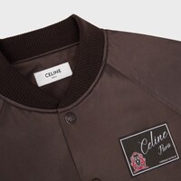 teddy jacket IN viscose satin - NOYER -  - 2 | CELINE