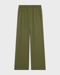 pantalon pyjama Twill coton - KAKI -  - 2 | CELINE