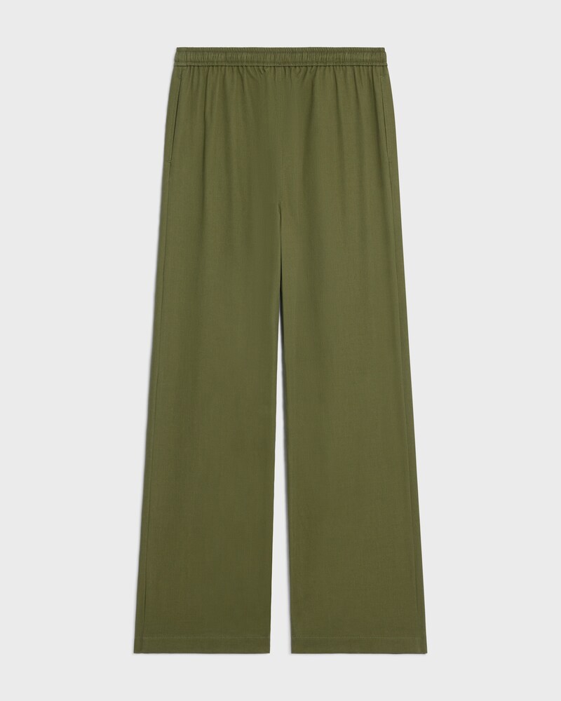 pantalon pyjama Twill coton - KAKI -  - 1 | CELINE