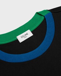long sleeved t-shirt IN cotton jersey - BLACK / MULTICOLOR -  - 2 | CELINE