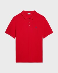 polo shirt IN PIQUE COTTON JERSEY - ROUGE / BLEU -  - 1 | CELINE