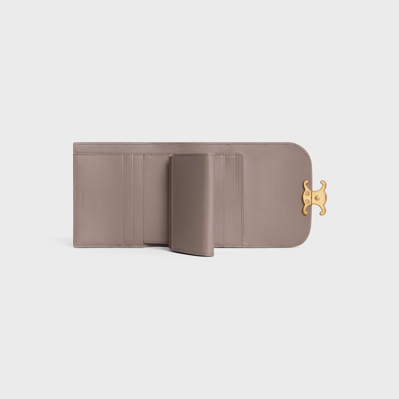 TRIOMPHE小号翻盖钱包 - 鹅卵石灰色 - GIFT FINDER - 1 | CELINE