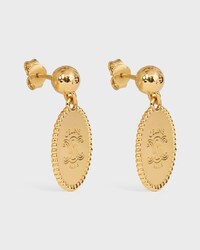 TRIOMPHE MEDAL EARRINGS IN BRASS WITH GOLD FINISH - GOLD - GIFTS FOR HER - 2 | CELINE