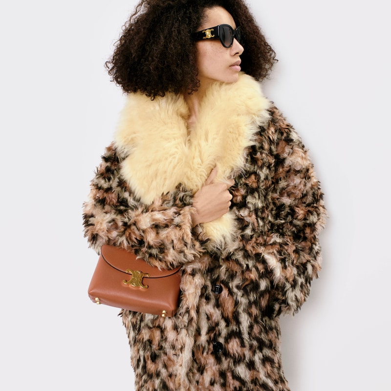 manteau mohair alpaga - LEOPARD -  - 1 | CELINE
