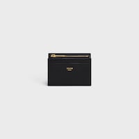COMPACT WALLET WITH COIN TRIOMPHE IN Shiny calfskin - BLACK - GIFT FINDER - 2 | CELINE