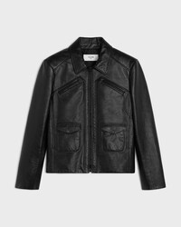 blouson PEAU D'AGNEAU - Noir -  - 1 | CELINE