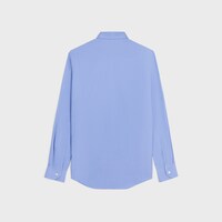 CLASSIC SHIRT IN cotton poplin - BLEU -  - 2 | CELINE