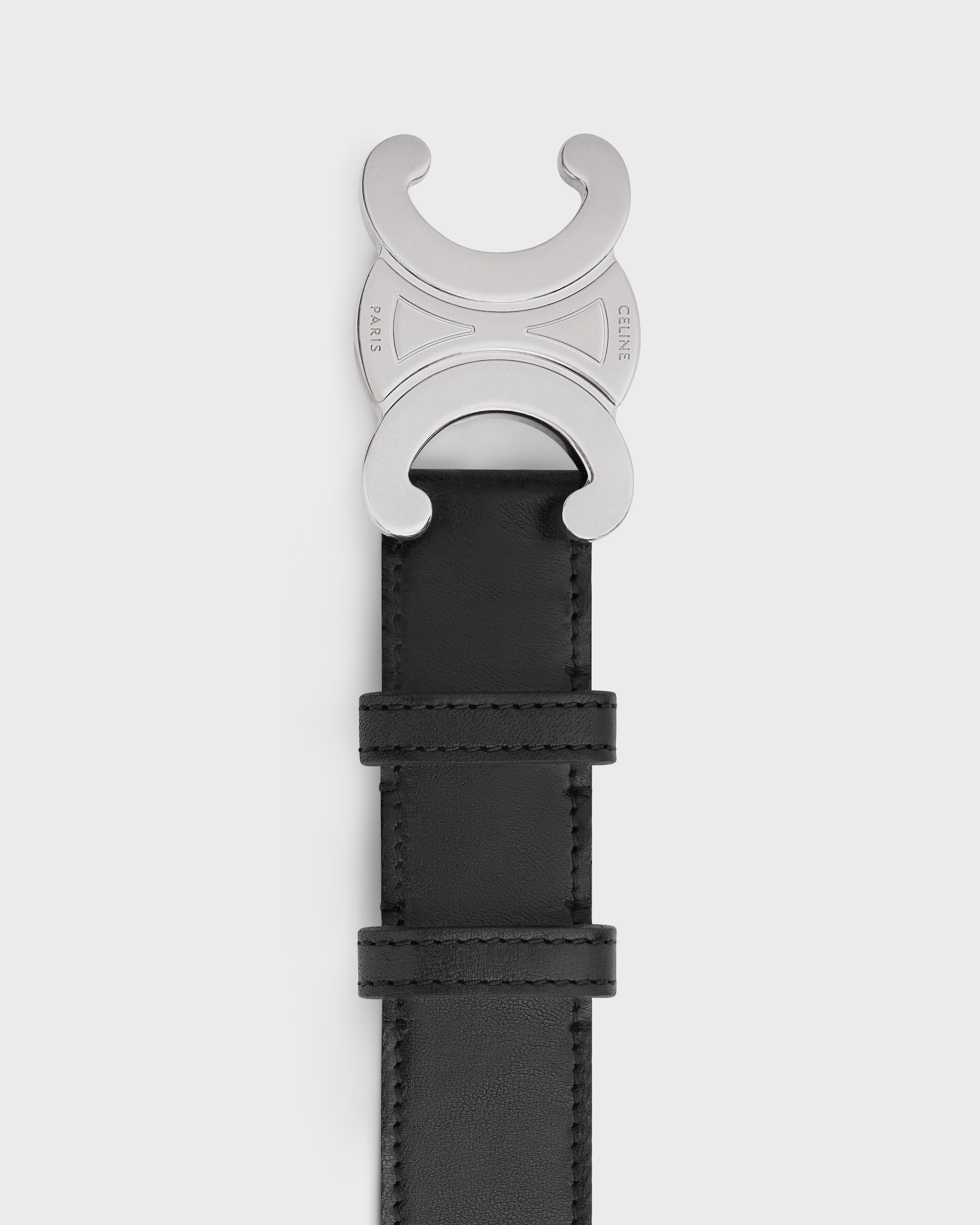 トリオンフ ベルト 30mm / ヴィンテージカーフスキン - ブラック | CELINE