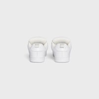 CELINE HUNTINGTON - LOW TOP SNEAKERS IN TUMBLED LEATHER AND MESH - OPTIC WHITE -  - 2 | CELINE