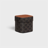 Medium Box in Triomphe Canvas and Calfskin - TAN - HOME - 2 | CELINE