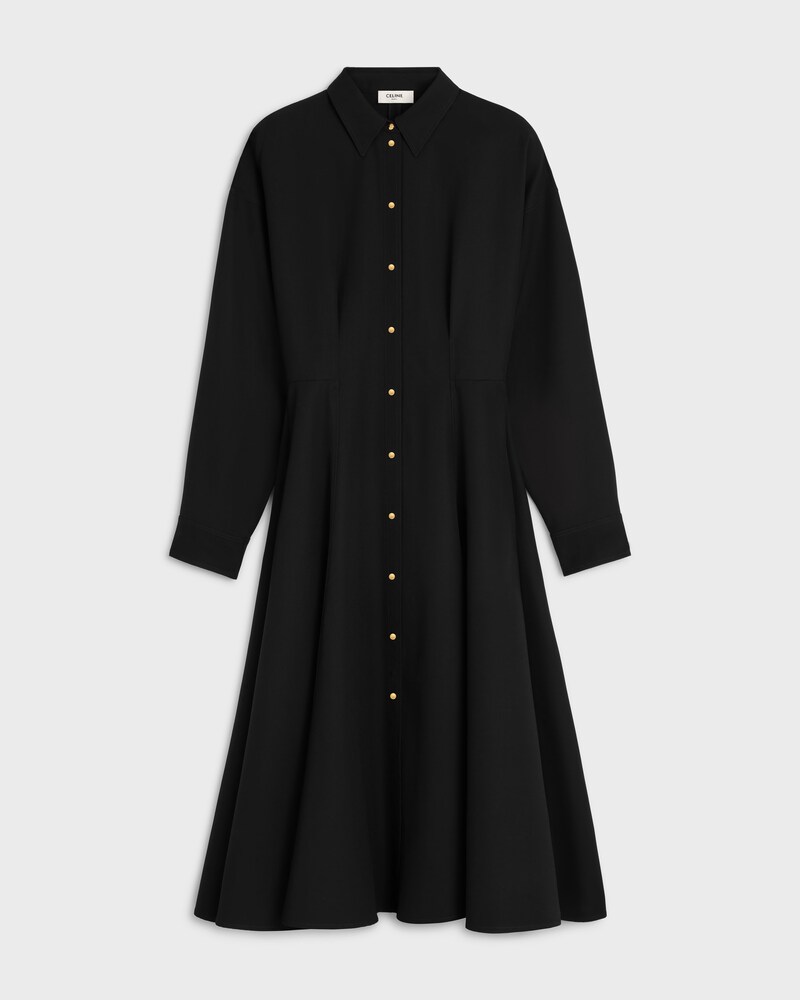 dress IN wool - BLACK -  - 1 | CELINE