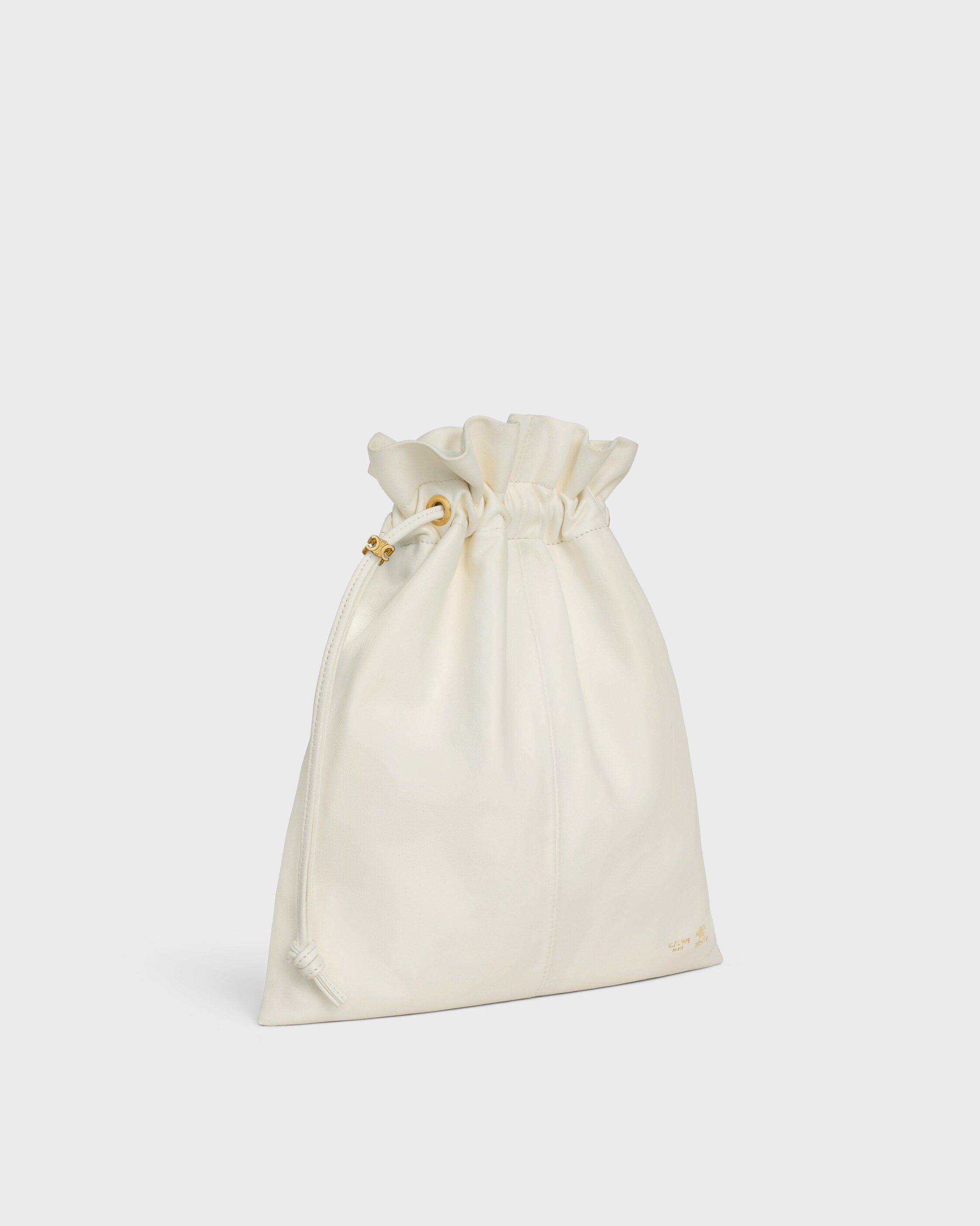 SMALL CRYSTAL POUCH IN LAMBSKIN - RICE | CELINE