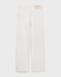 Jolene Jeans AUS schwerem Baumwolltwill - WHITE HEAVY STONE WASH -  - 2 | CELINE