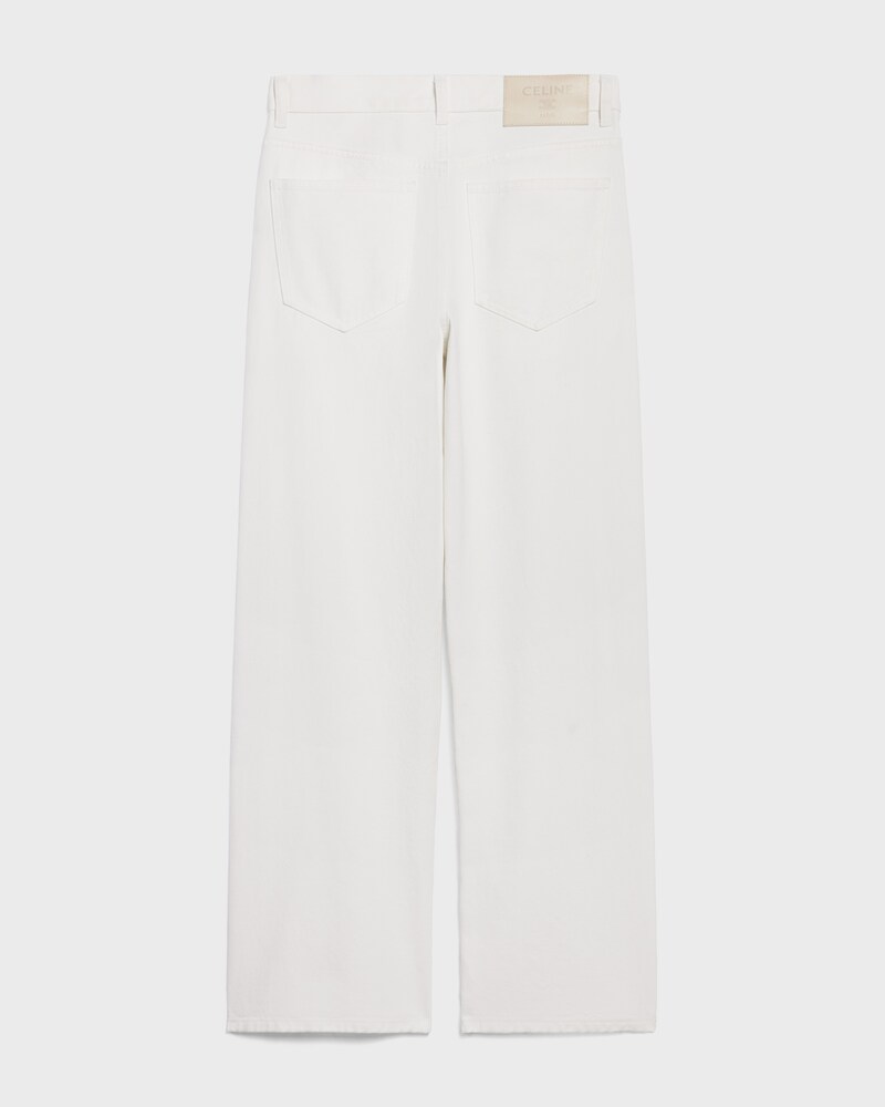 jolene jeans IN heavy cotton twill - WHITE HEAVY STONE WASH -  - 1 | CELINE