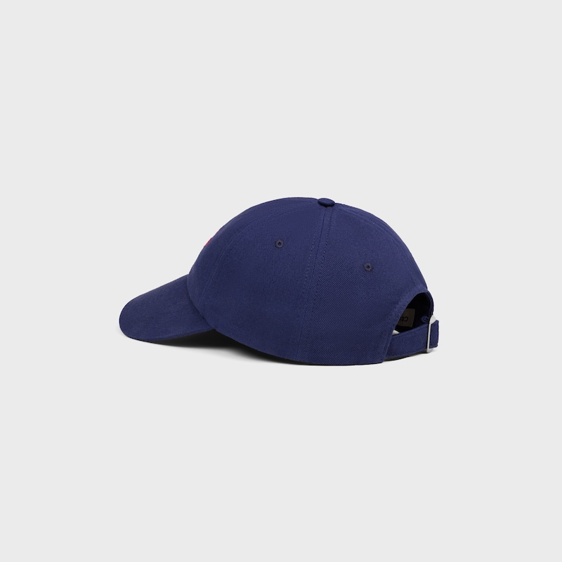 celine richelieu cap IN cotton twill - NAVY -  - 1 | CELINE