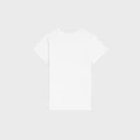 t-shirt jersey coton côtelé - BLANC/NOIR -  - 2 | CELINE