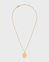 สร้อยคอ TRIOMPHE MEDAL ทำจากทองเหลืองเคลือบทอง - สีทอง - TRIOMPHE - 1 | CELINE