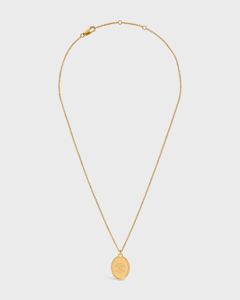 トリオンフ メダル ネックレス / ゴールドフィニッシュ ブラス - ゴールド - トリオンフ - 1 | CELINE