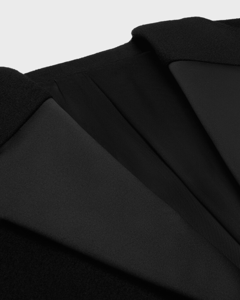 tux coat IN cashmere - BLACK -  - 1 | CELINE