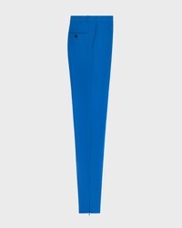 slim trousers IN stretch wool gabardine - COBALT -  - 2 | CELINE