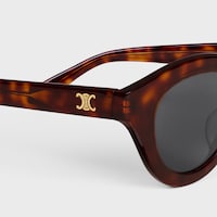 Triomphe Mini 01 sunglasses in Acetate - RED HAVANA -  - 2 | CELINE