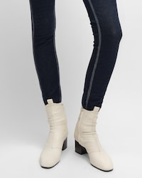 CHERI - ZIPPED BOOT IN Stretch Lambskin - IVORY -  - 2 | CELINE