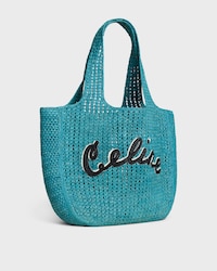 LARGE HOBO PANIER IN RAFFIA - COBALT - ÉTÉ CELINE - SUMMER SELECTION - 2 | CELINE