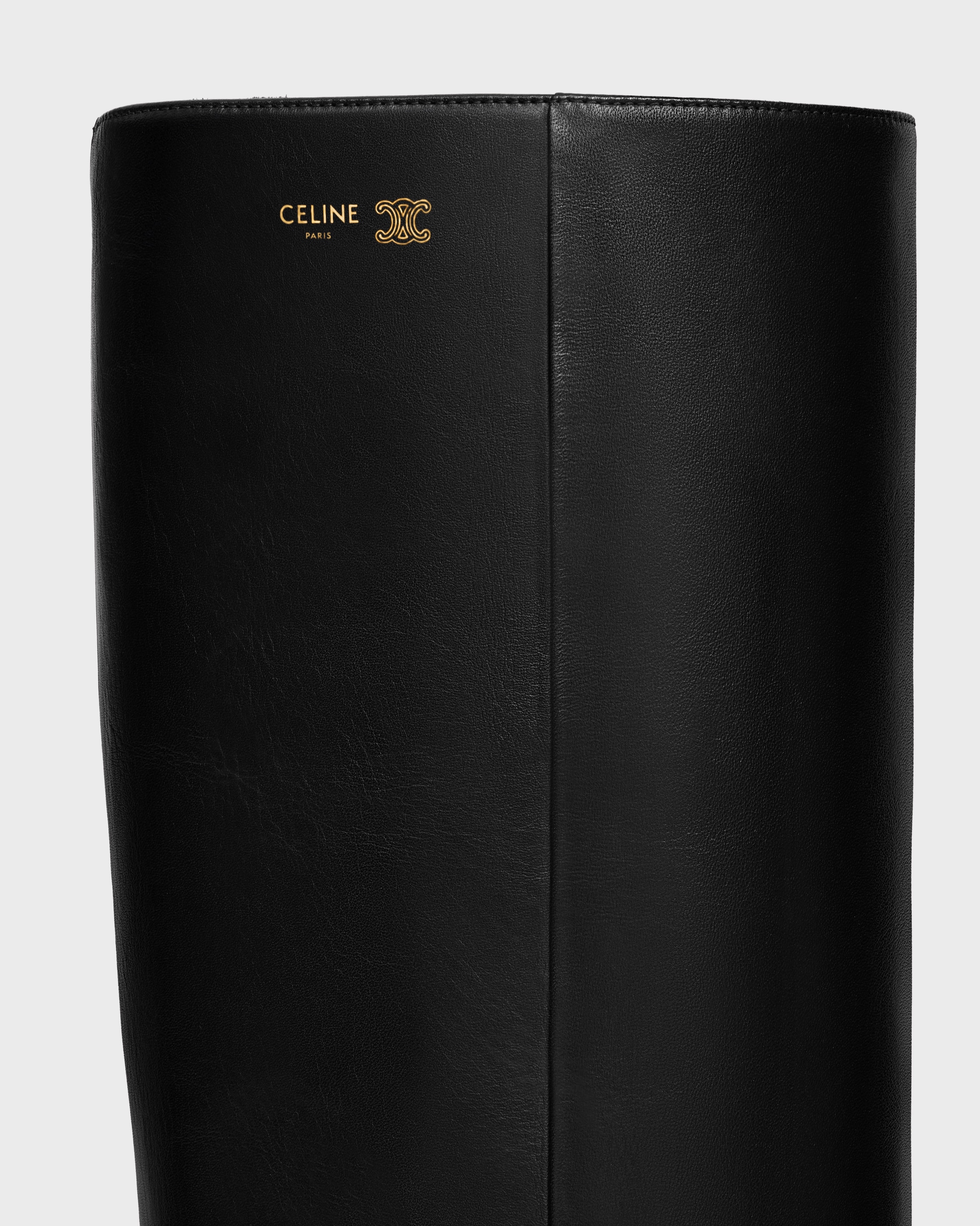 ICONIC - HIGH BOOT IN CALFSKIN - BLACK | CELINE